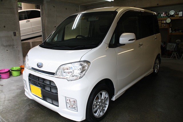 フィットに磨きで艶出しとガラスコーティング(スタンダード)