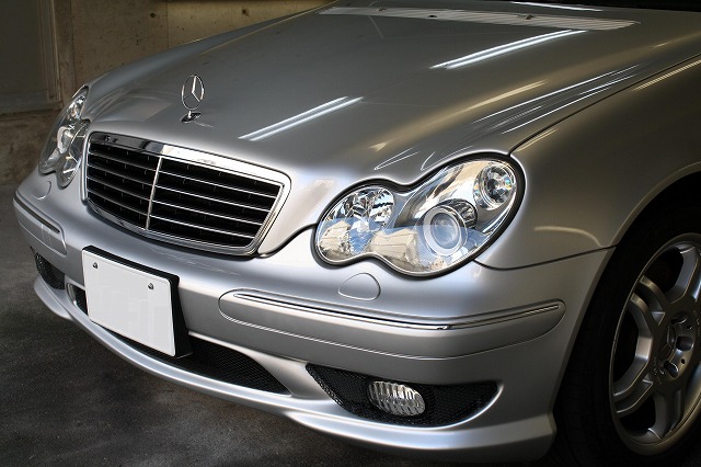 ベンツSLKにガラスコーティング(スタンダード)