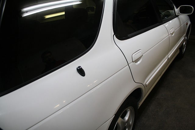 カルタスワゴンにガラスコーティング(スタンダード)＆水垢除去