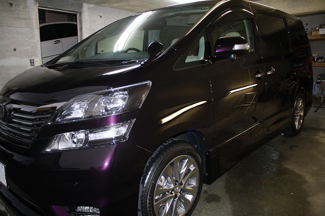 ヴェルファイアにガラスコーティング(プレミアム)