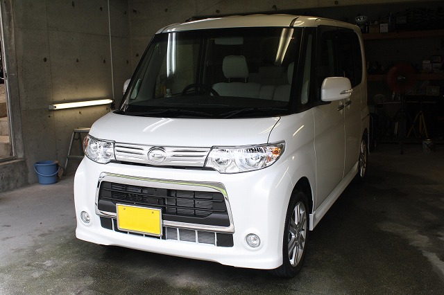 タントにガラスコーティング（スタンダード）＆ホイールコーティング