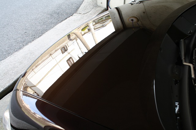 ベンツＥクラスにガラスコーティング(プレミアム)