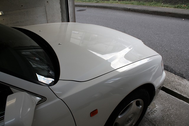 セルシオにガラスコーティング(スタンダード)＆鉄粉除去＆水垢除去