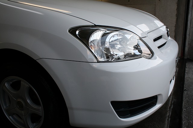 レクサスＬＳに水垢除去＆ガラスコーティング(スタンダード)