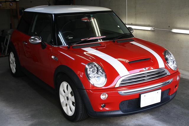 ミニにガラスコーティング(プレミアム)＆ガラス超撥水＆ホイールコーティング