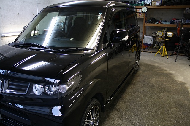 レクサスＬＳに水垢除去＆ガラスコーティング(スタンダード)