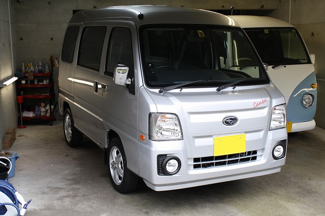 サンバーにガラスコーティング(プレミアム)