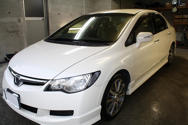 シビックにガラスコーティング(スタンダード)