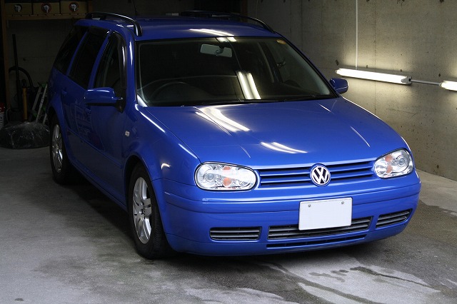 ゴルフWにガラスコーティング(プレミアム)