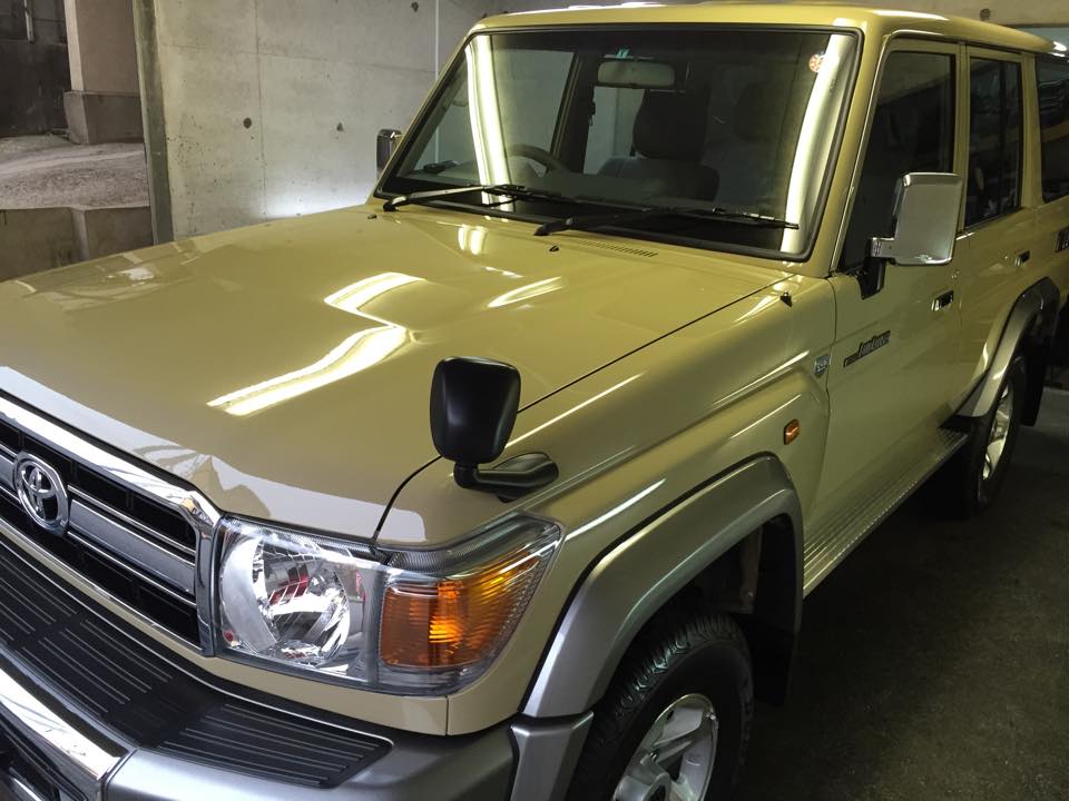 スペーシアカスタムにガラスコーティング(プレミアム)