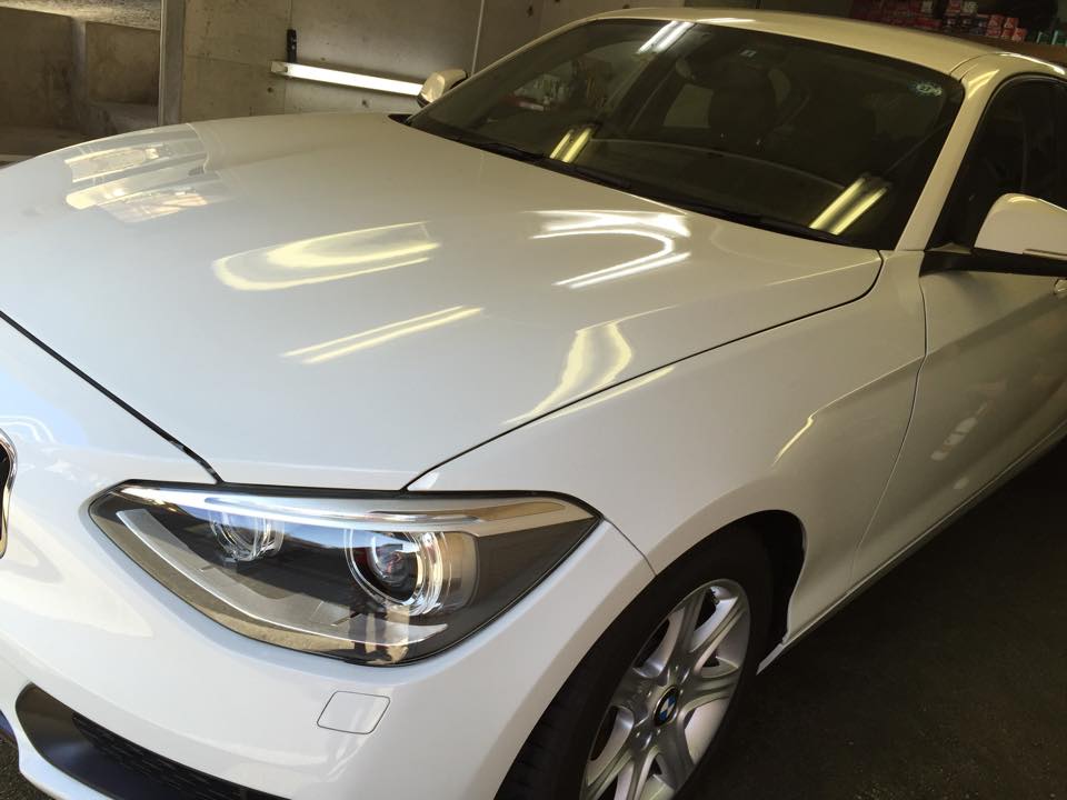 ランエボにガラスコーティング(スタンダード)＆水垢除去