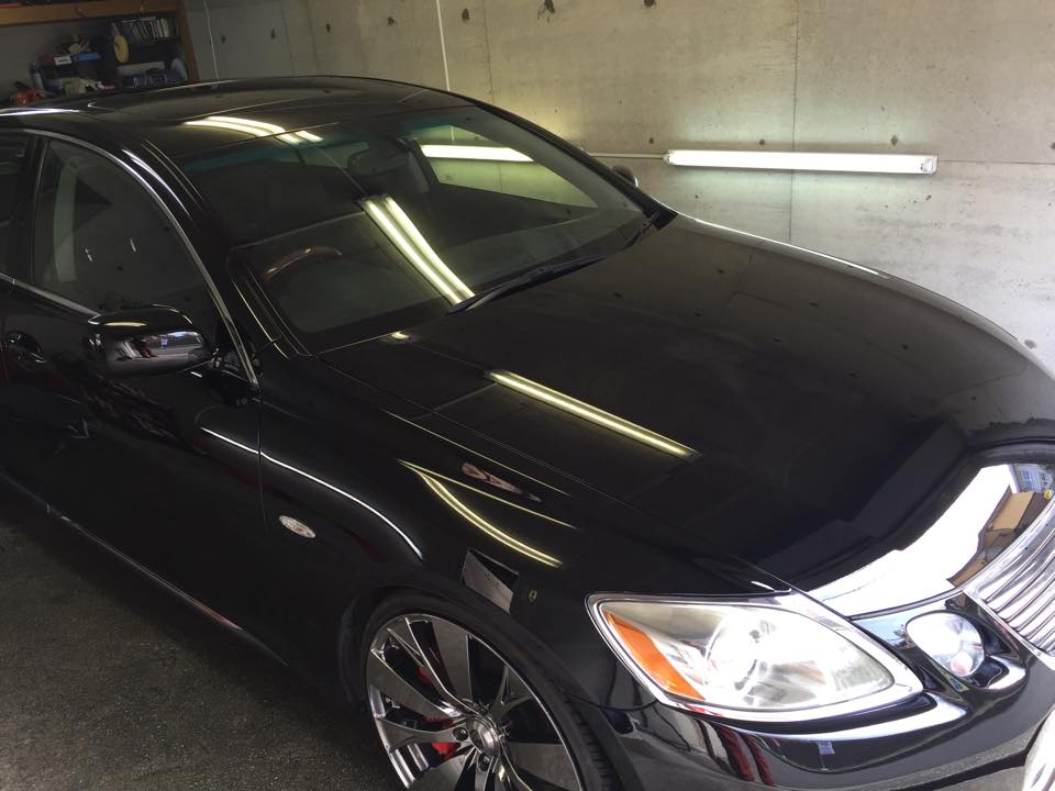 レクサスにガラスコーティング(スタンダード)